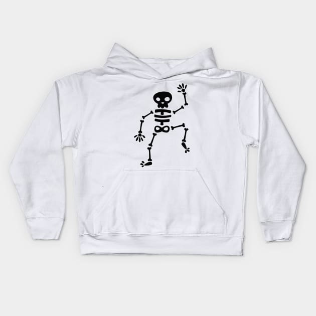 Danse Macabre of Skeletons Kids Hoodie by SandiTyche